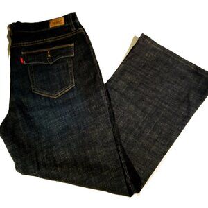 LEVI'S 512 Perfectly Slimming Jeans  16S  Boot Cut  Stretch Button back Pockets